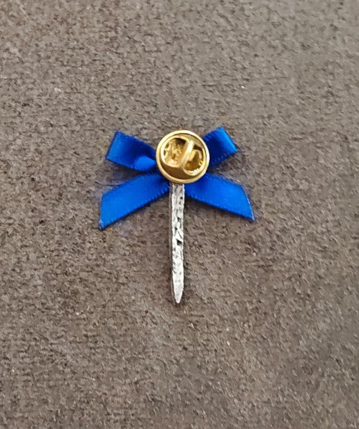 Handcrafted Pewter Religious Cross Nail Pin