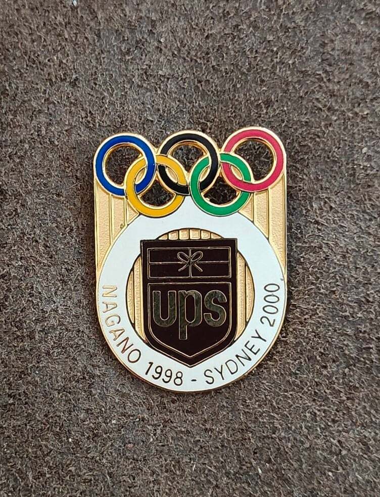 1998 Nagano and Sydney 2000 Olympics UPS Sponsor Gold Tone Pin.