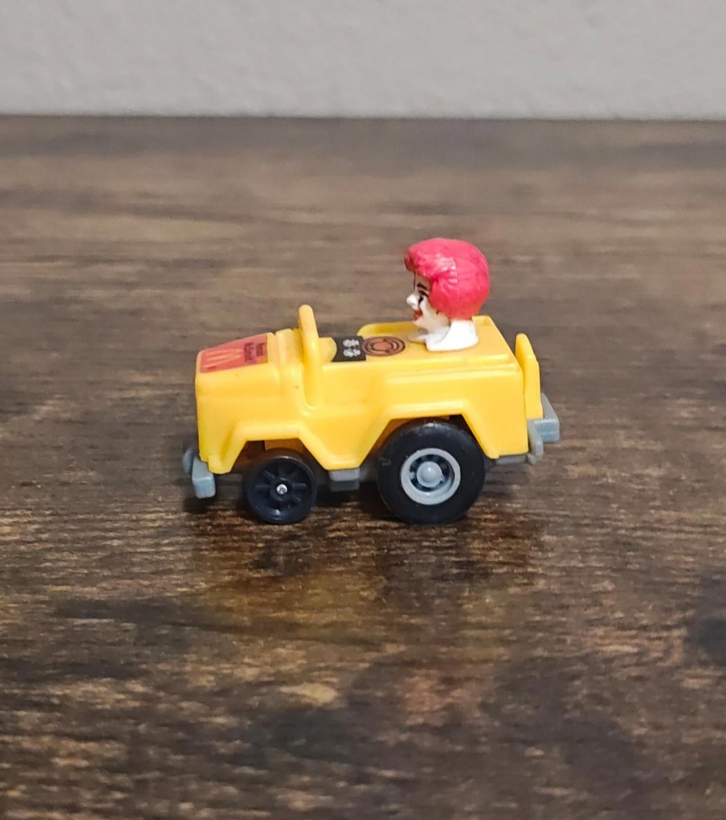 1985 Ronald McDonald Happy Meal Runabout Car