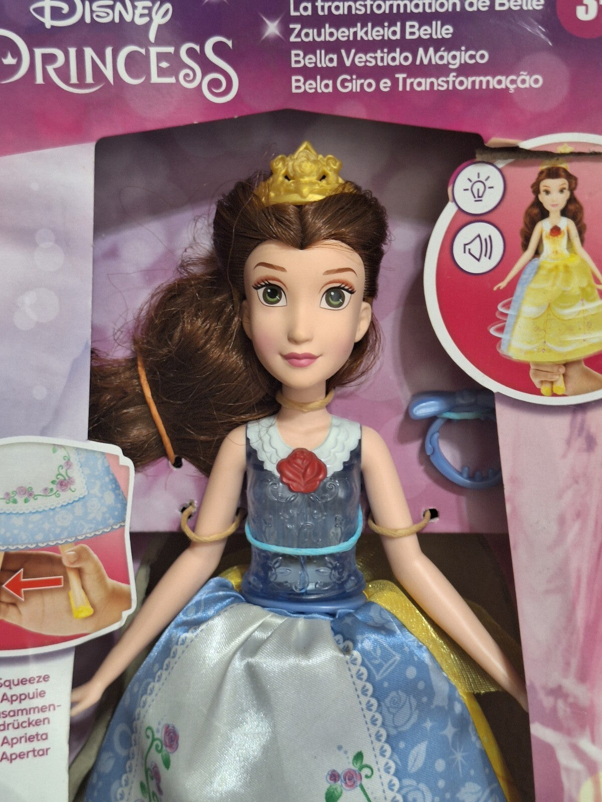 Disney Princess Spin and Switch Belle Quick Change Fashion Doll