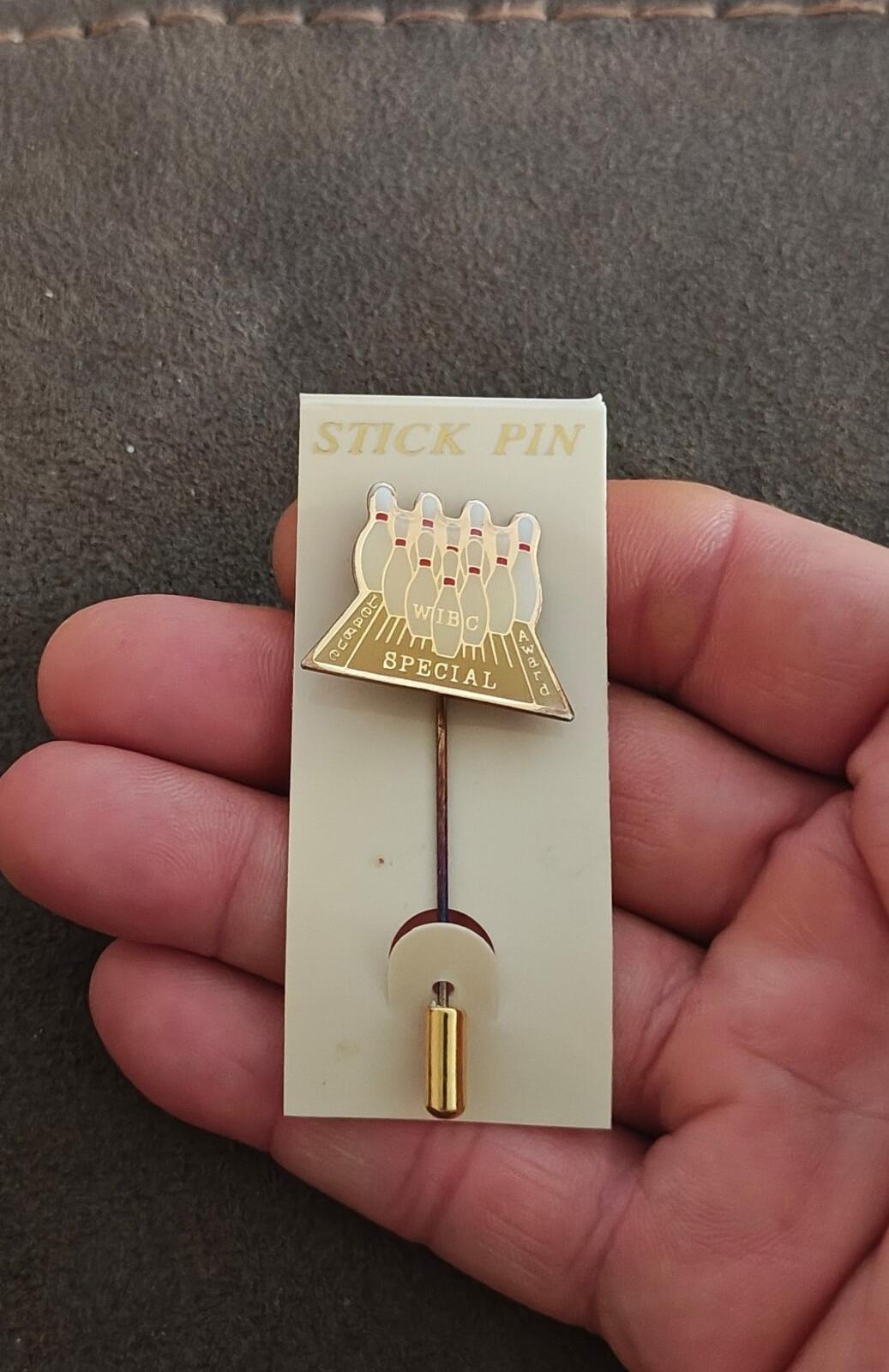 1970s/80s WIBC Special League Award Gold Tone Stick Pin