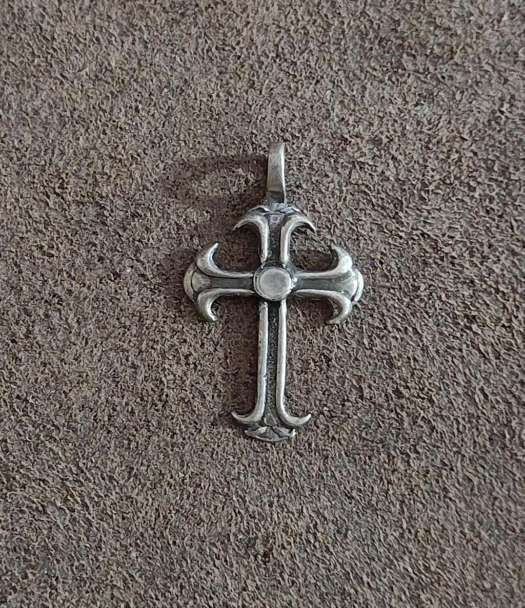 1980s Gothic Style Pewter Pendant