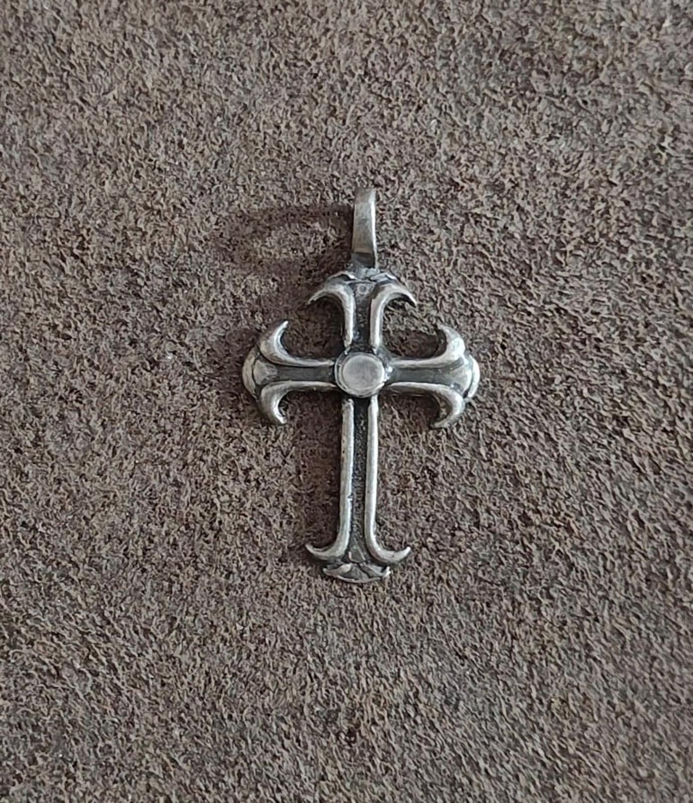 1980s Gothic Style Pewter Pendant