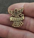 1990s Hospice Banner Held By Volunteer Angel With Wings Commemorative Pin