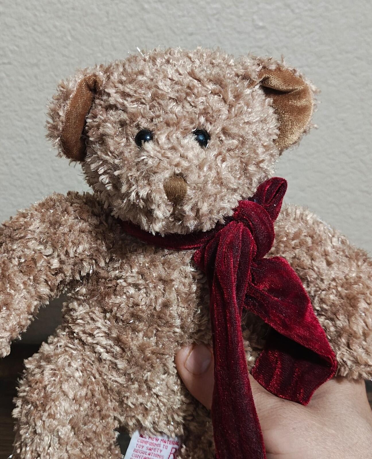 1990s Retired Russ Berrie Chips," Teddy Bear Beanbag Plush
