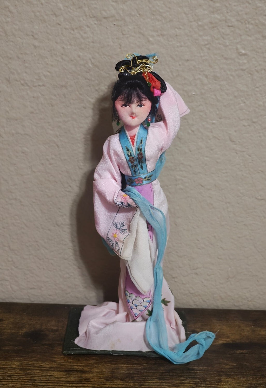 1970s Chinese Silk Costume Doll