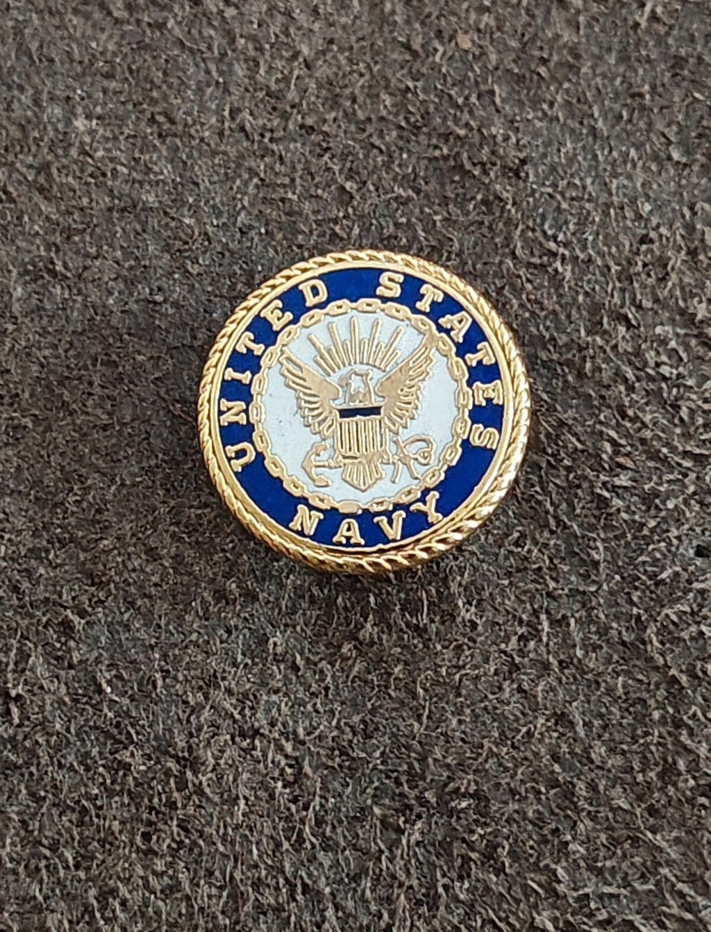 1980s Gold Tone United States Navy Seal Pin