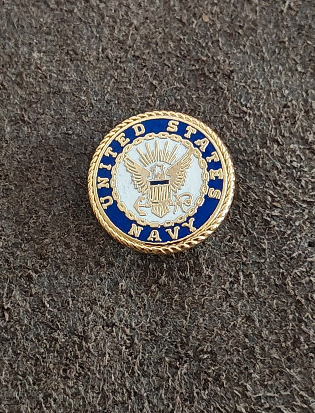 1980s Gold Tone United States Navy Seal Pin