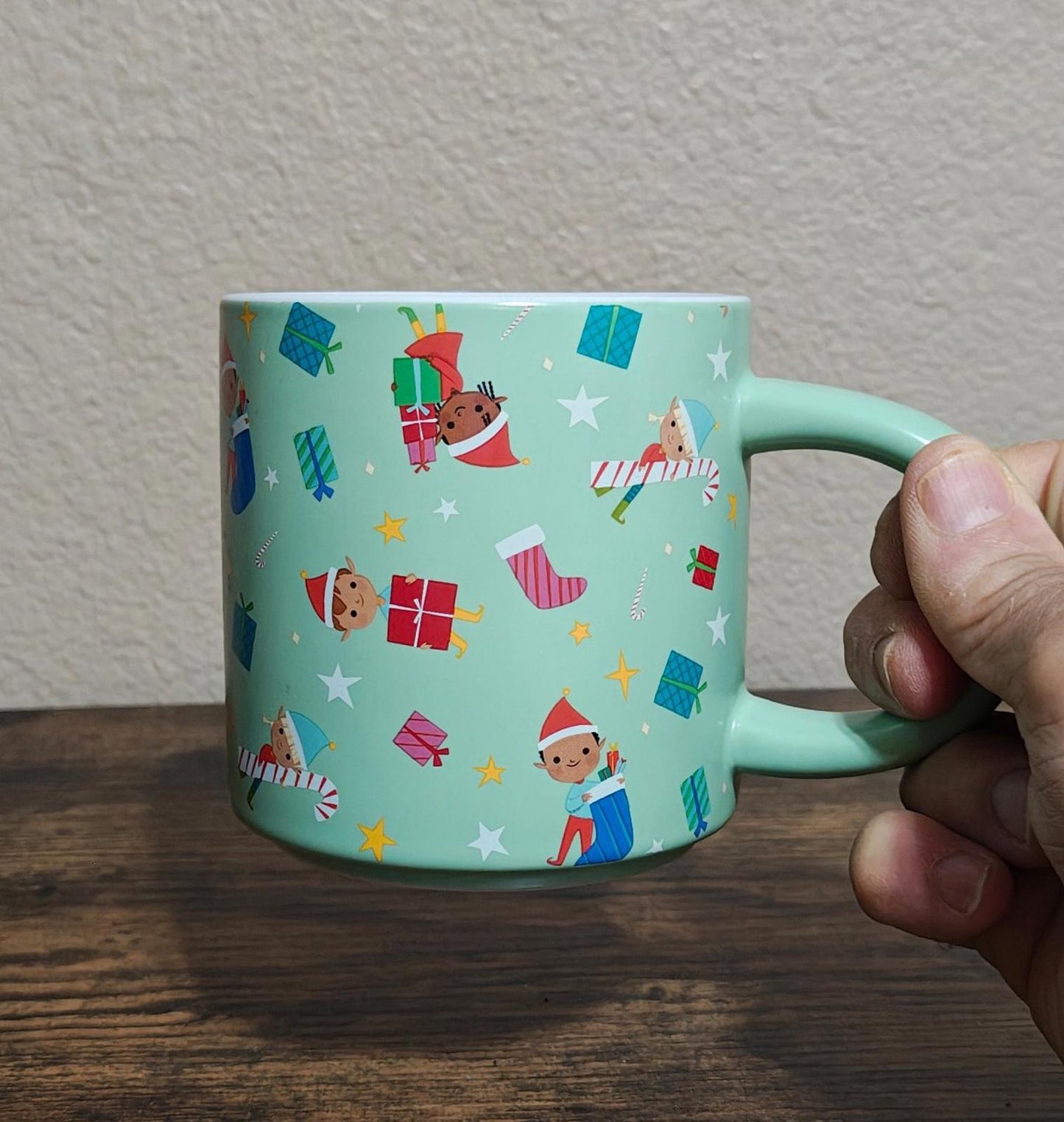 Cute & Colorful Wondershop 18 oz Ebony Glenn Christmas Stoneware Mug