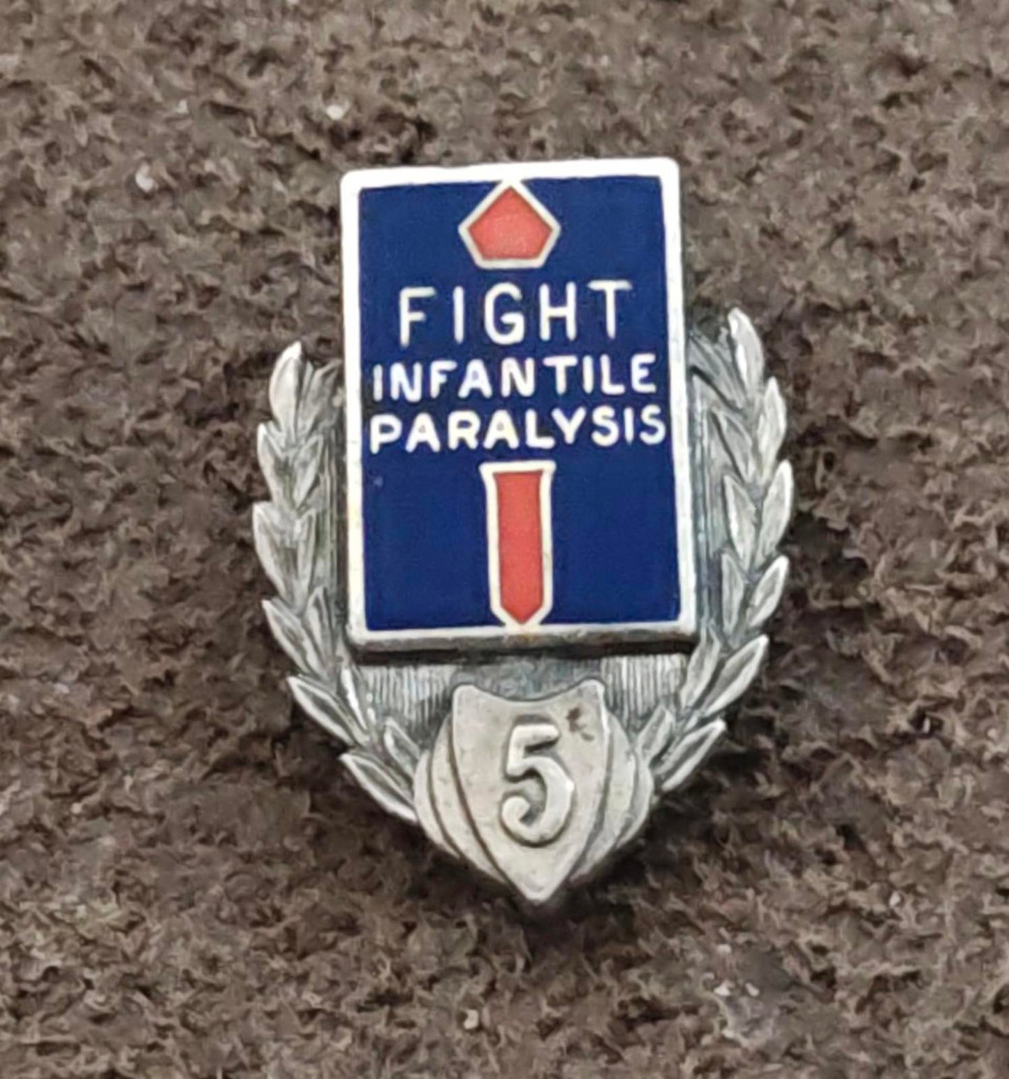 1930s/40s National Foundation for Infantile Paralysis Sterling Silver Pin