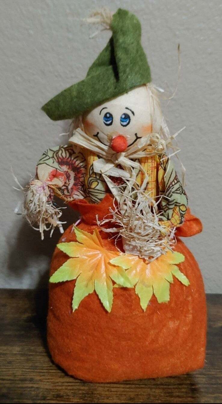 Fall Harvest Stuffed Scarecrow Doll