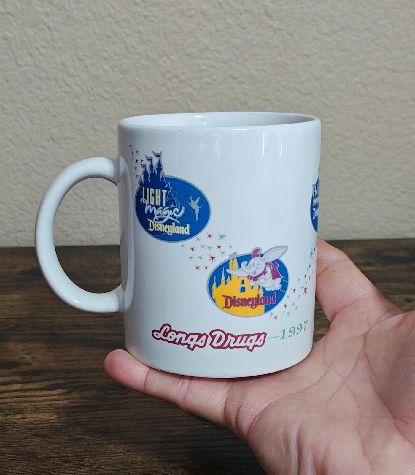 1997 Disneyland "Share The Magic" 11 oz White Ceramic Mug