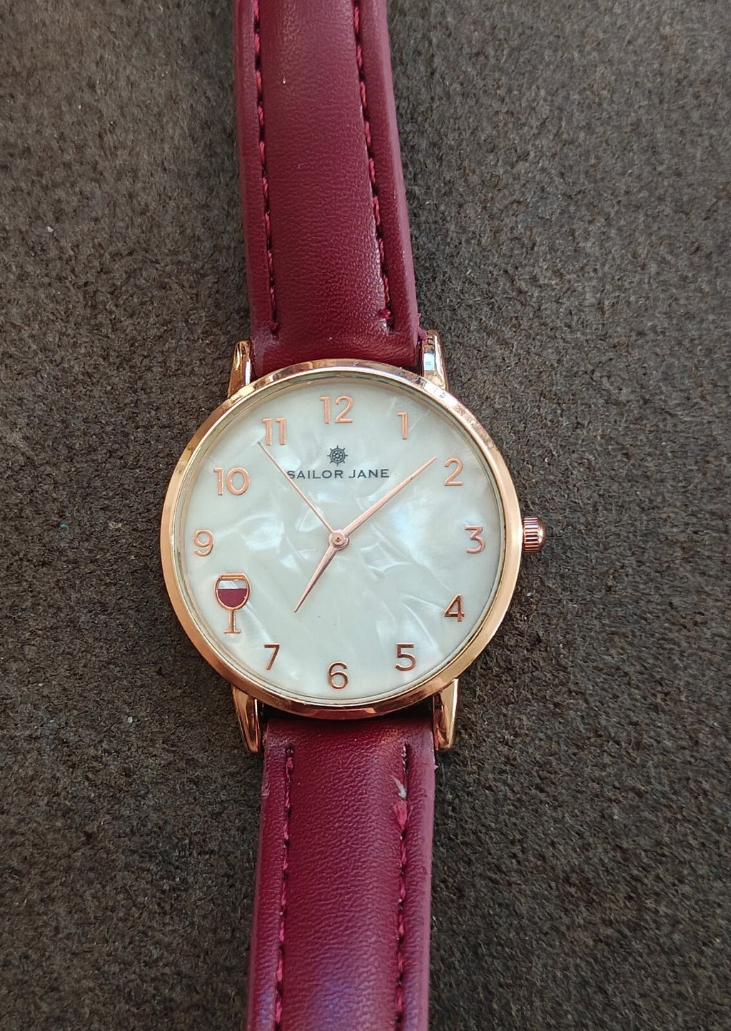 Sailor Jane Red Wine Themed Ladies Watch