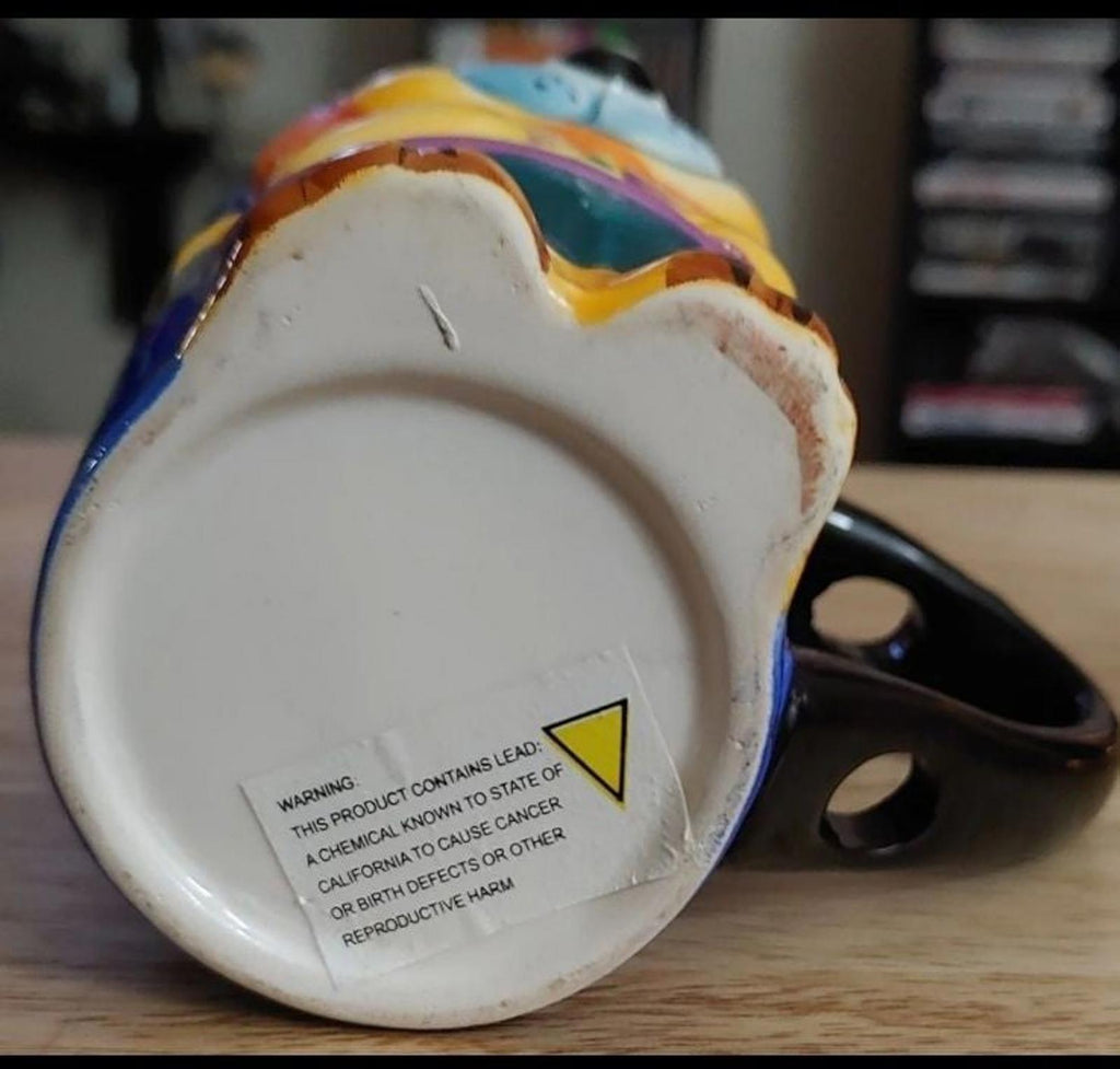 Colorful 3D Lion Ceramic Mug