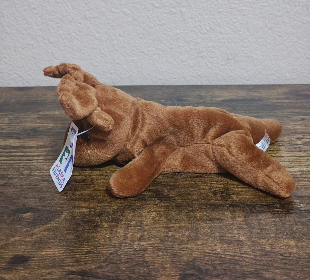 1990s Arctic Circle Alaska Friends Moose Beanbag Plush
