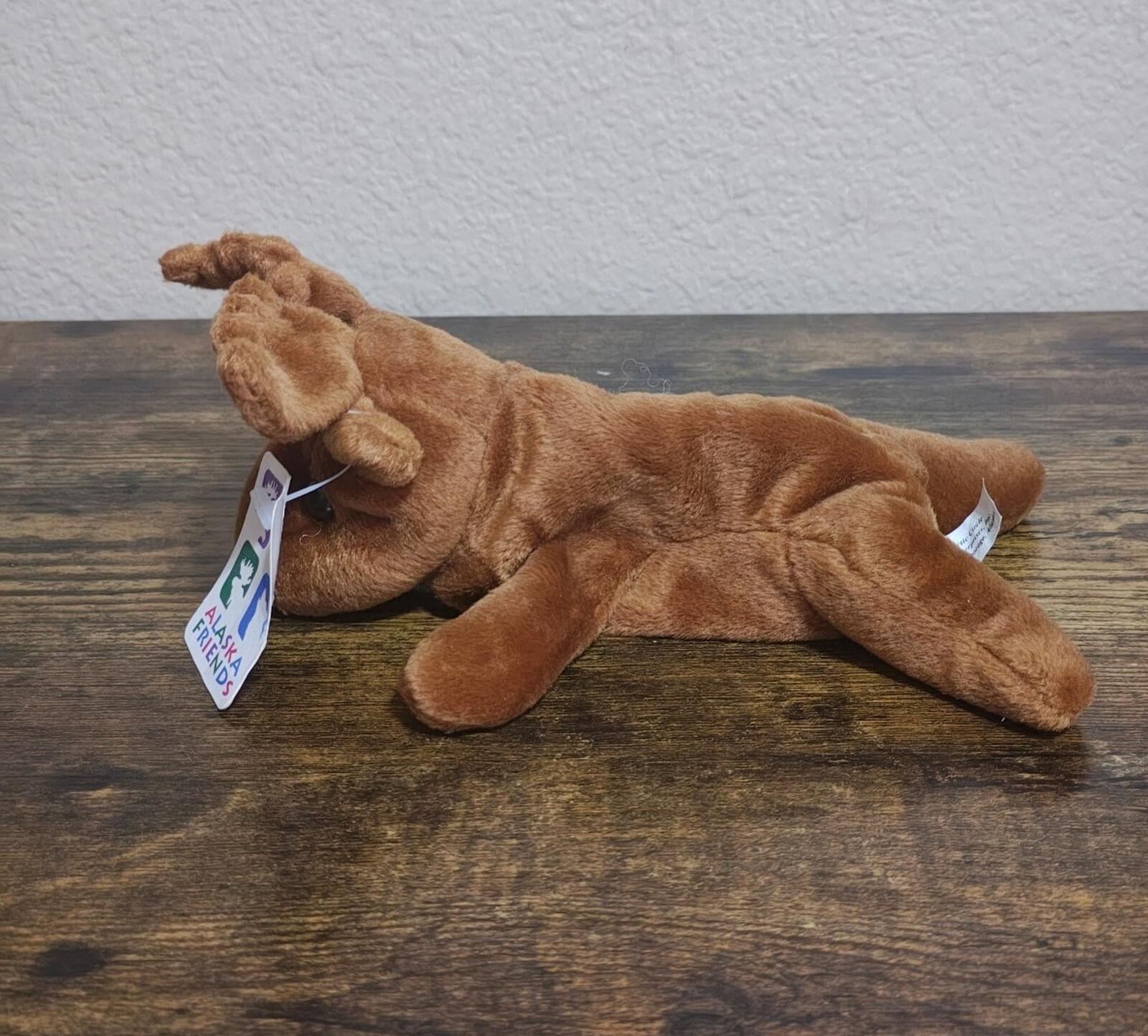1990s Arctic Circle Alaska Friends Moose Beanbag Plush