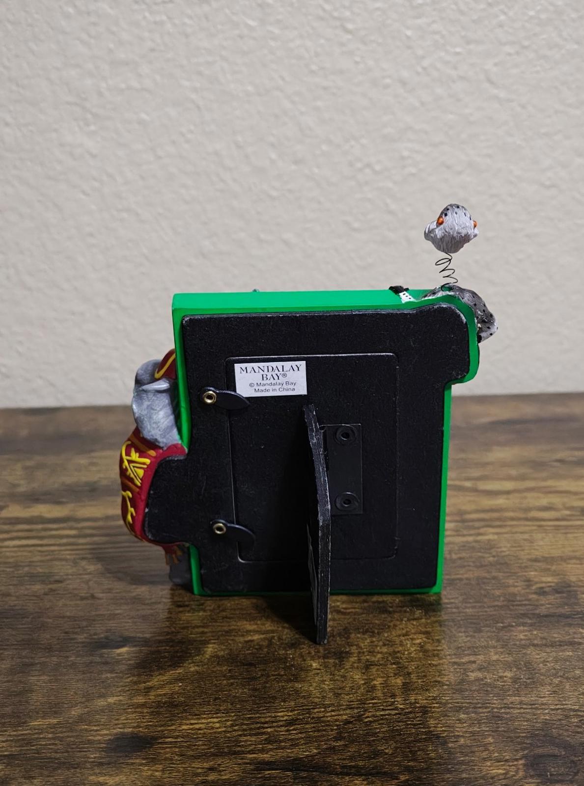 90's Mandalay Bay Las Vegas Souvenir Elephant and Monkey Picture Frame