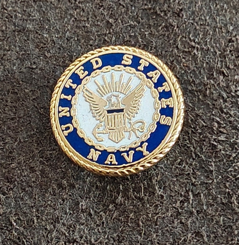 1980s Gold Tone United States Navy Seal Pin