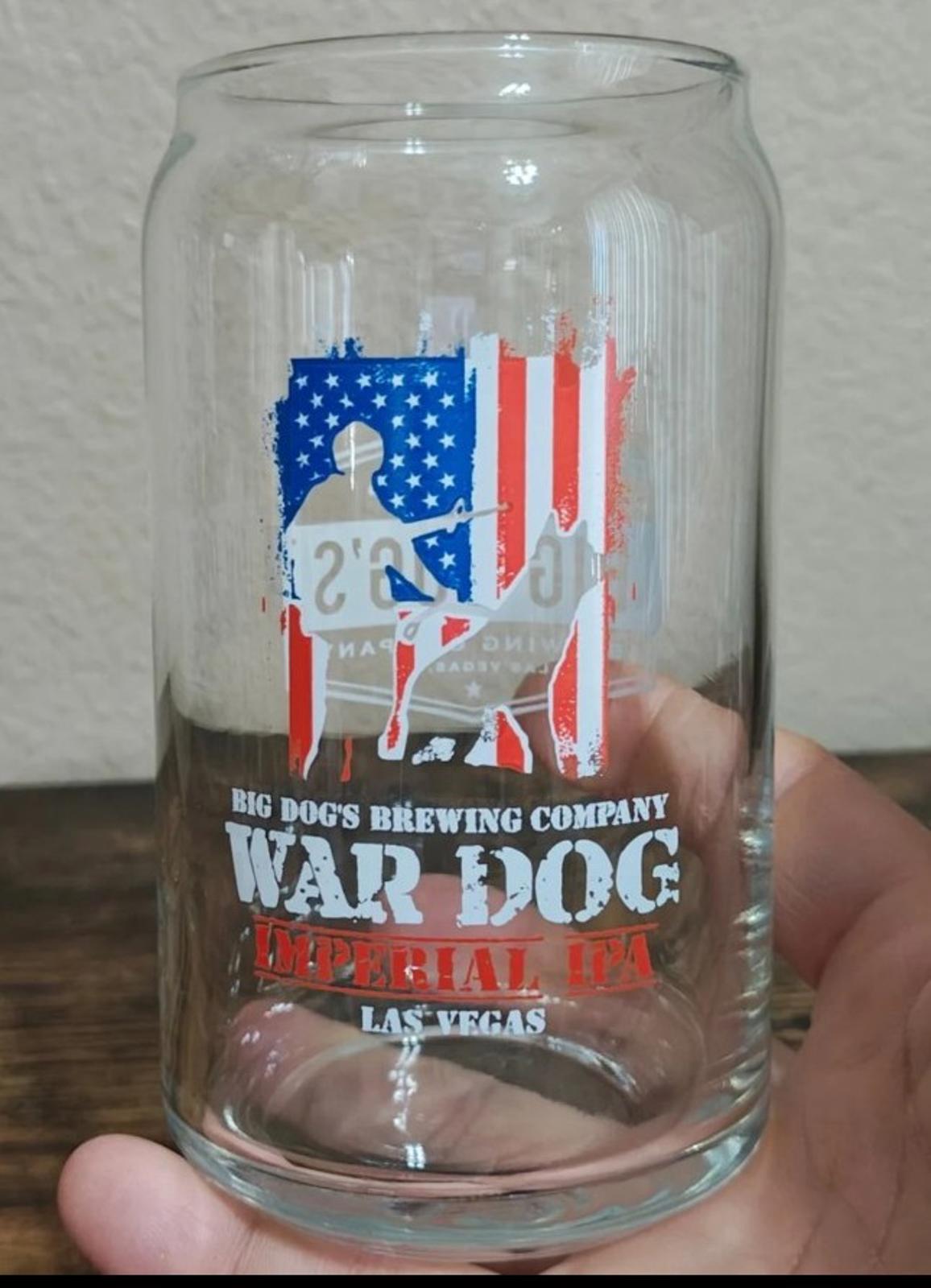 Big Dog's Brewing Company Las Vegas Beer Can Glass