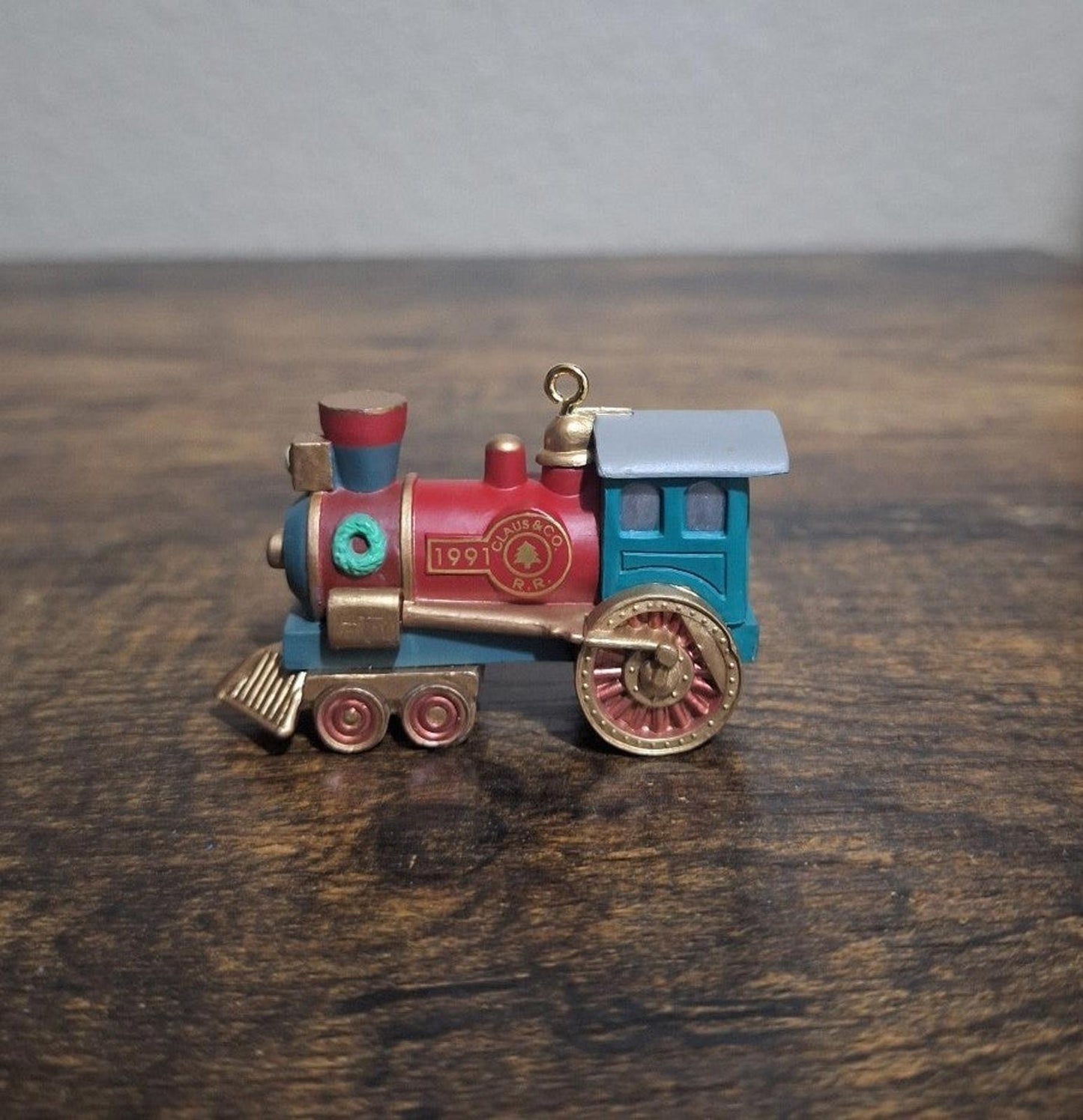 1991 Hallmark Keepsake Ornament 1st of 4  Claus Co RR Locomotive