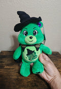 Rare Chase Variant Care Bears x Wicked Good Luck Bear as Elphaba Plush NWT