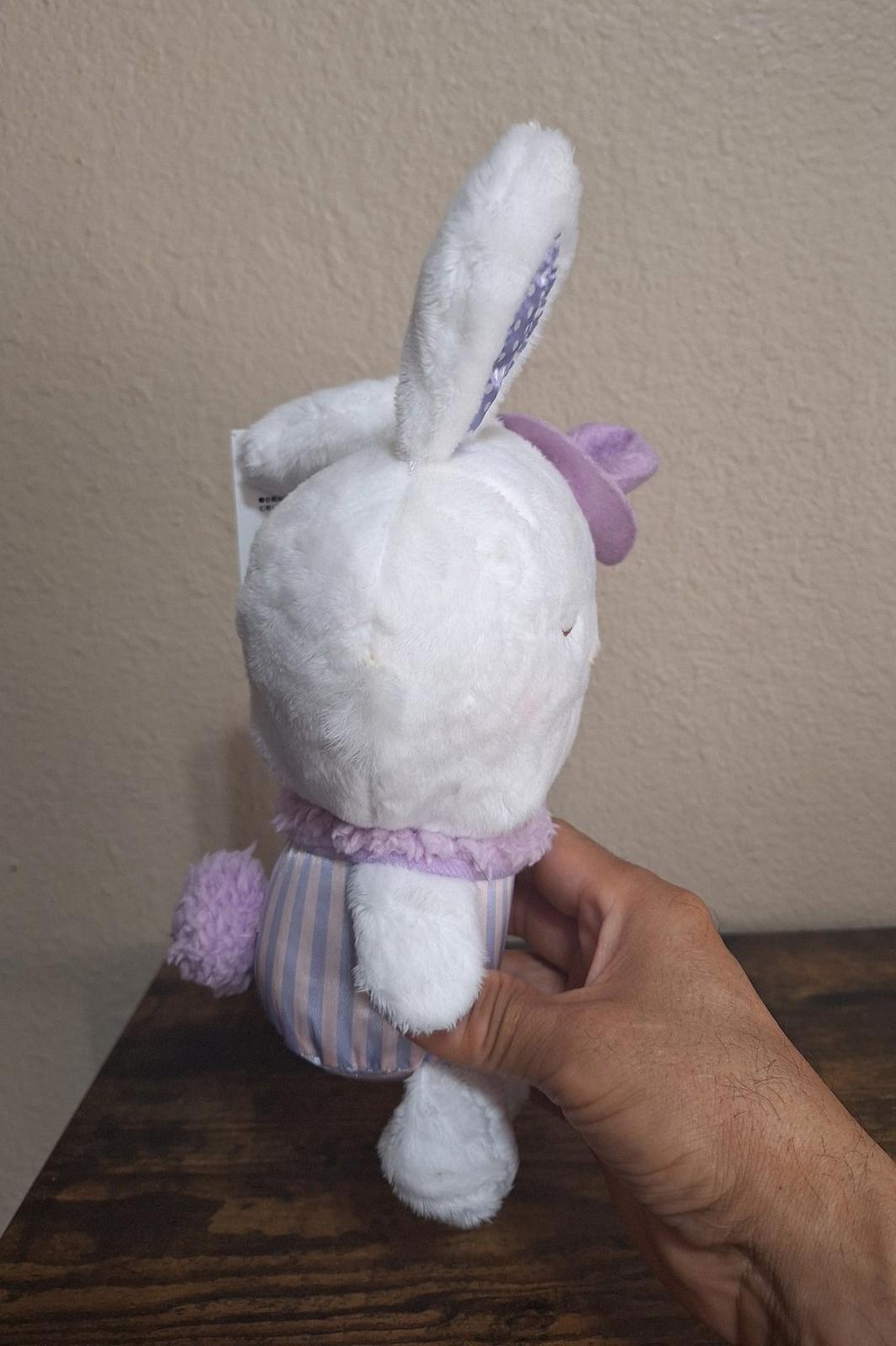 Cute Rare Wish Me Mell Sanrio Purple Hat Plush Striped Conjuror Magician Bunny.