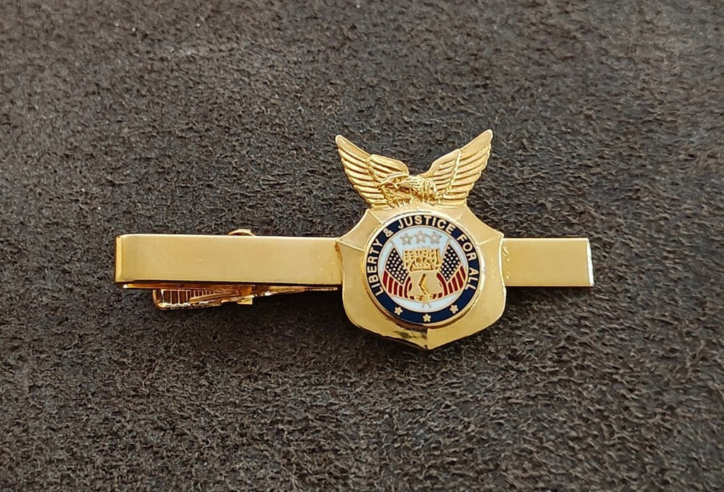 "Liberty & Justice For All"  Law Enforcement or Corrections Officer Tie Bar