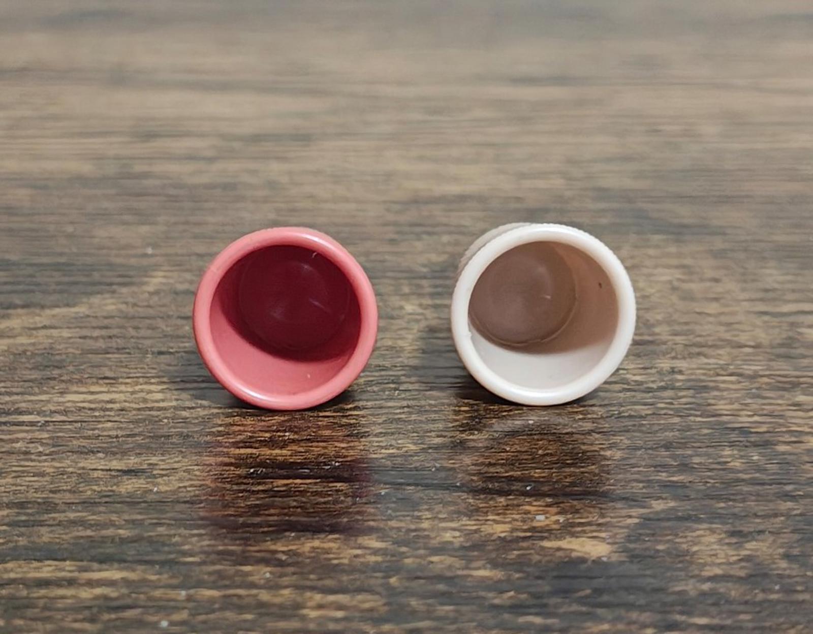 1960s Plastic Advertising Thimbles From Smitty's Foods in West Lafayette
