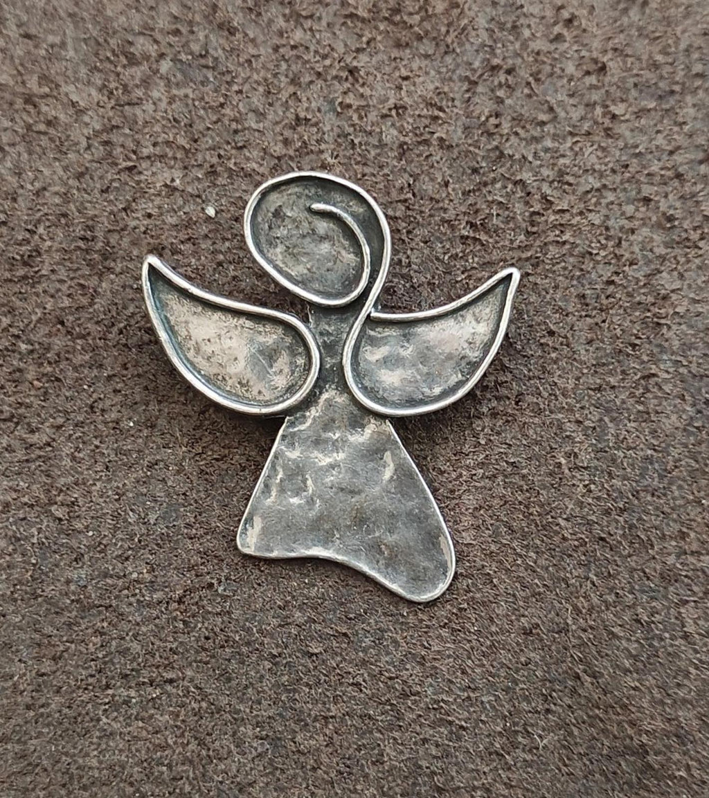 I1842 Retired Silpada Sterling Silver Angel Pin/Pendant