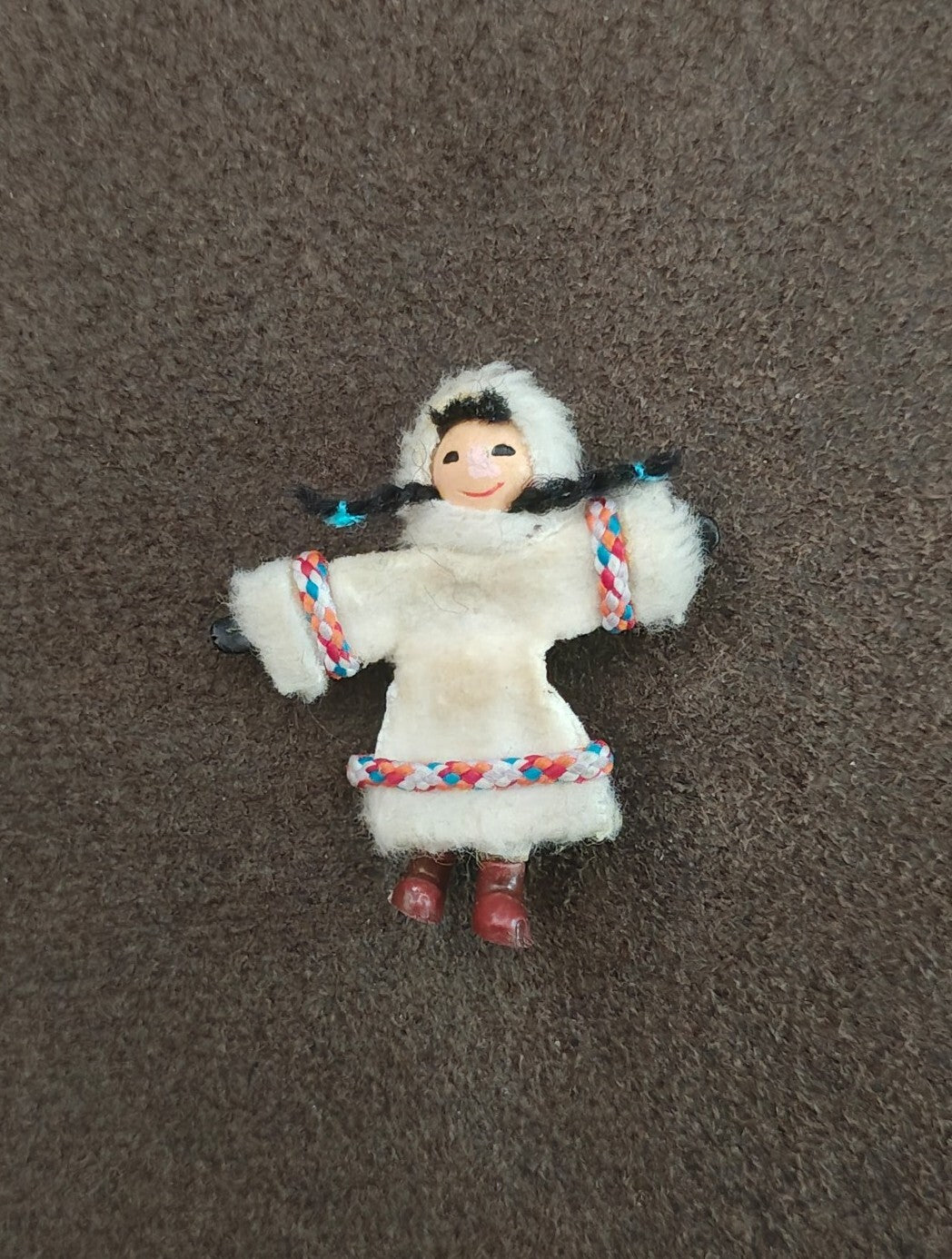 1990s Alaskan Inuit Souvenir Doll Pin