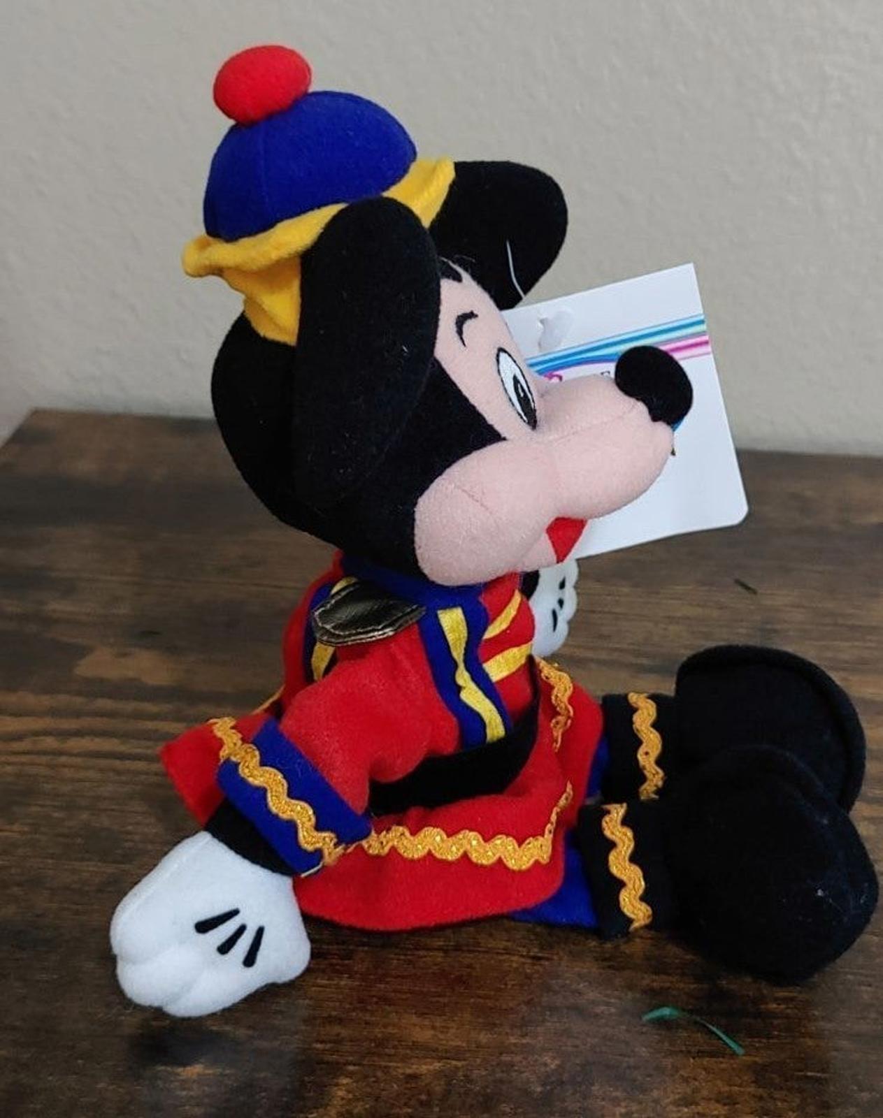 1990's Nutcracker Mickey Mouse Beanbag 9" Plush Doll