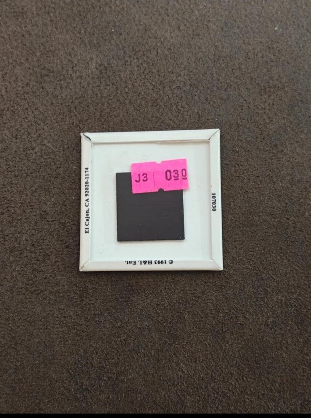 1993 Black & White Bingo Card Metal Magnet/Refrigerator Magnet