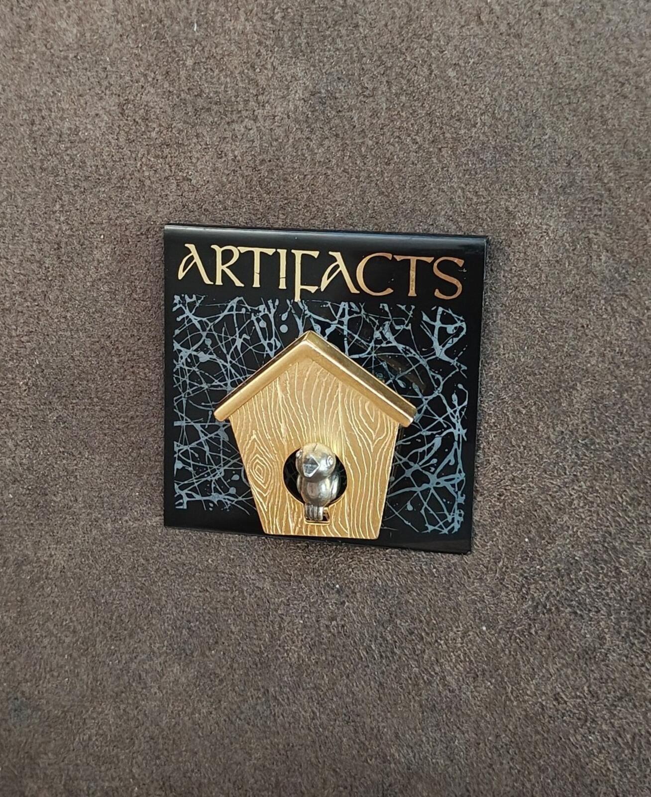 1980s Birdhouse Two Tone Brooch