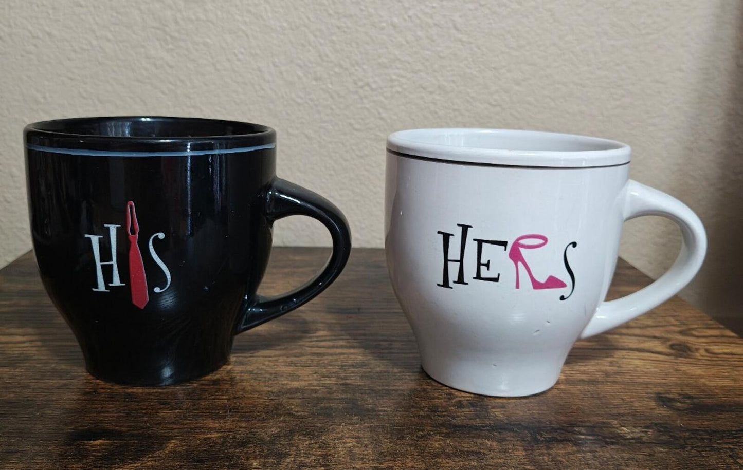 Set Of 2 His & Hers Couple Mugs