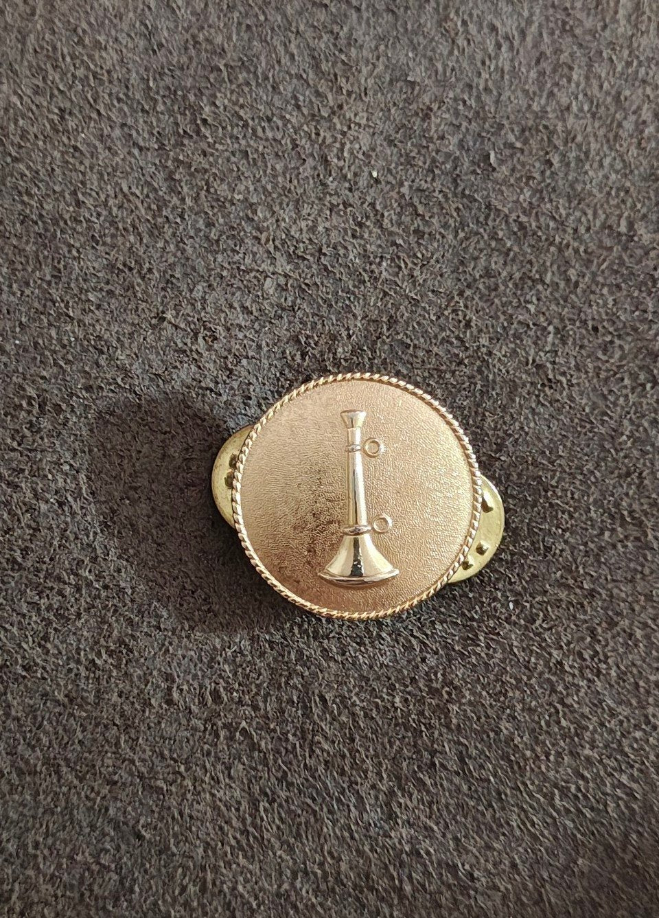 Fire Department Rank Insignia Gold Tone Pin