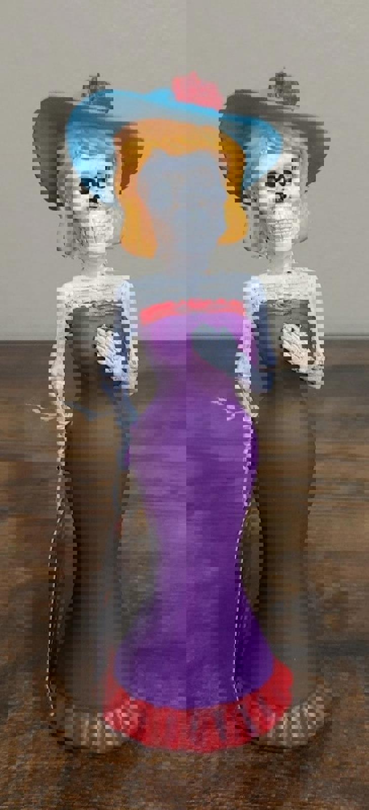 3 Dia De Los Muertos Day Of The Dead Sugar Skull Festive Catrina Figurines