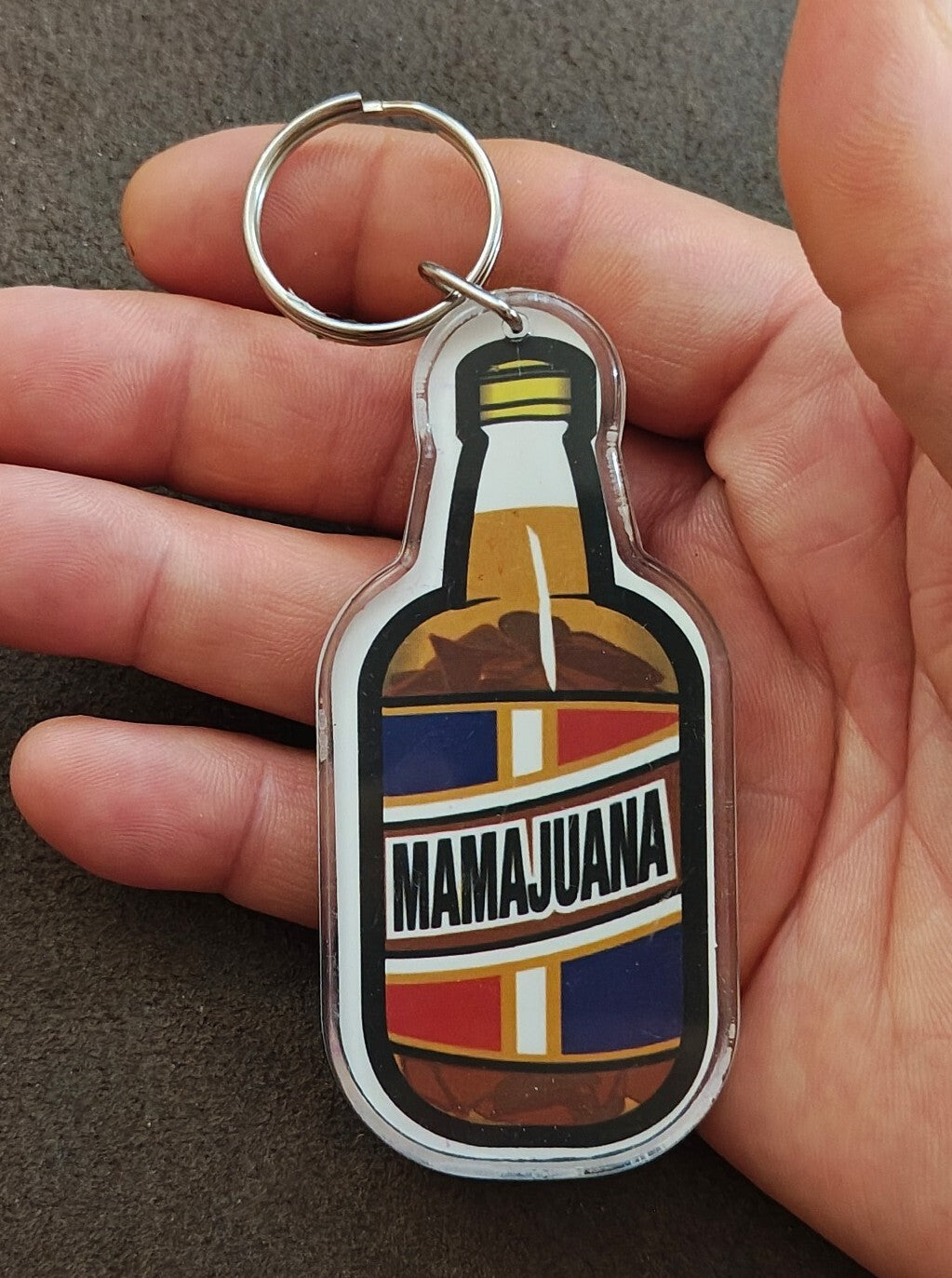 Mamajuana Double Sided Acrylic Keychain