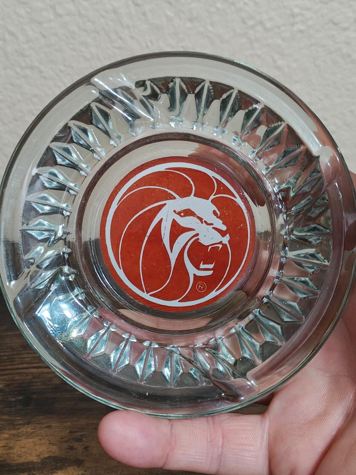 1970s MGM Grand Hotel & Casino Las Vegas Glass Ashtray