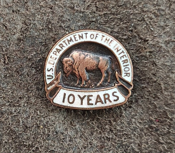 1960s/70s U.S. Department of The Interior 10-Year Service Pin