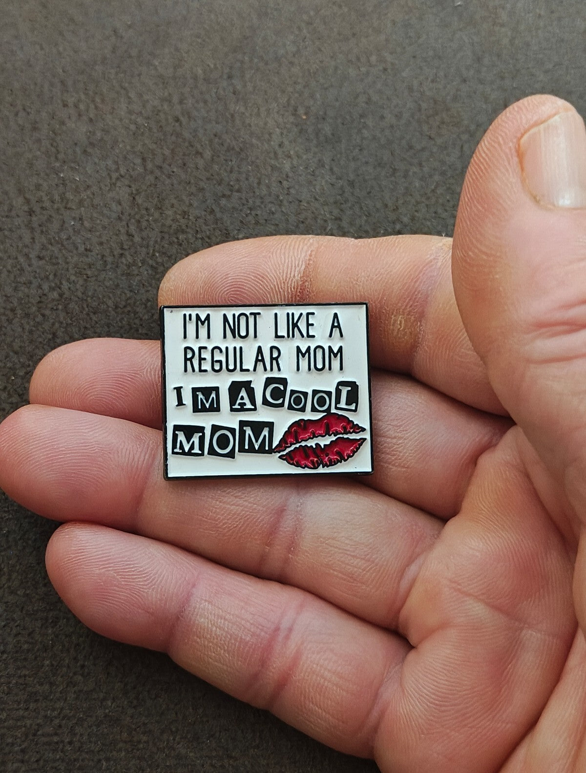 Mean Girls Inspired "Cool Mom" Enamel Pin.