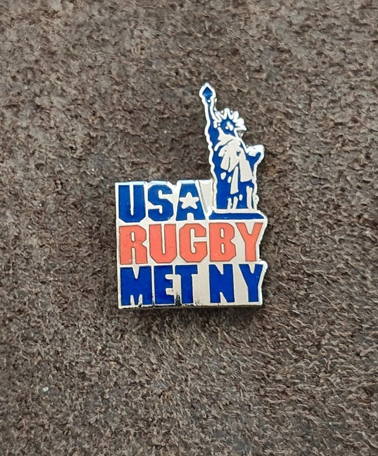 1980s/90s USA Rugby Met NY Statue of Liberty Pin
