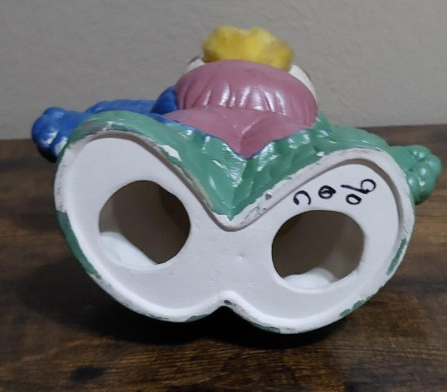 Vintage 12" Hand Painted Porcelain Or Ceramic Clown
