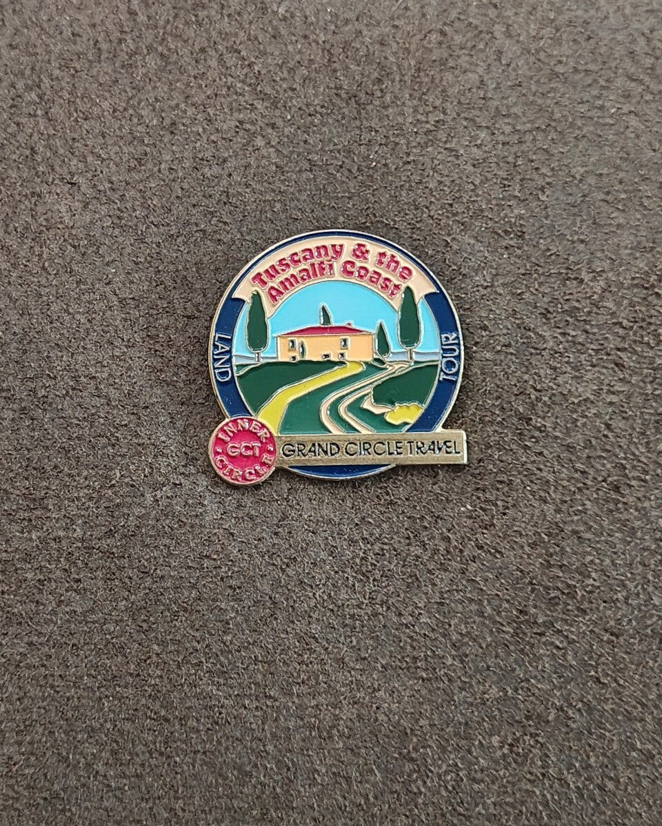 Grand Circle Travel Inner Circle Gold Tone Enamel Pin