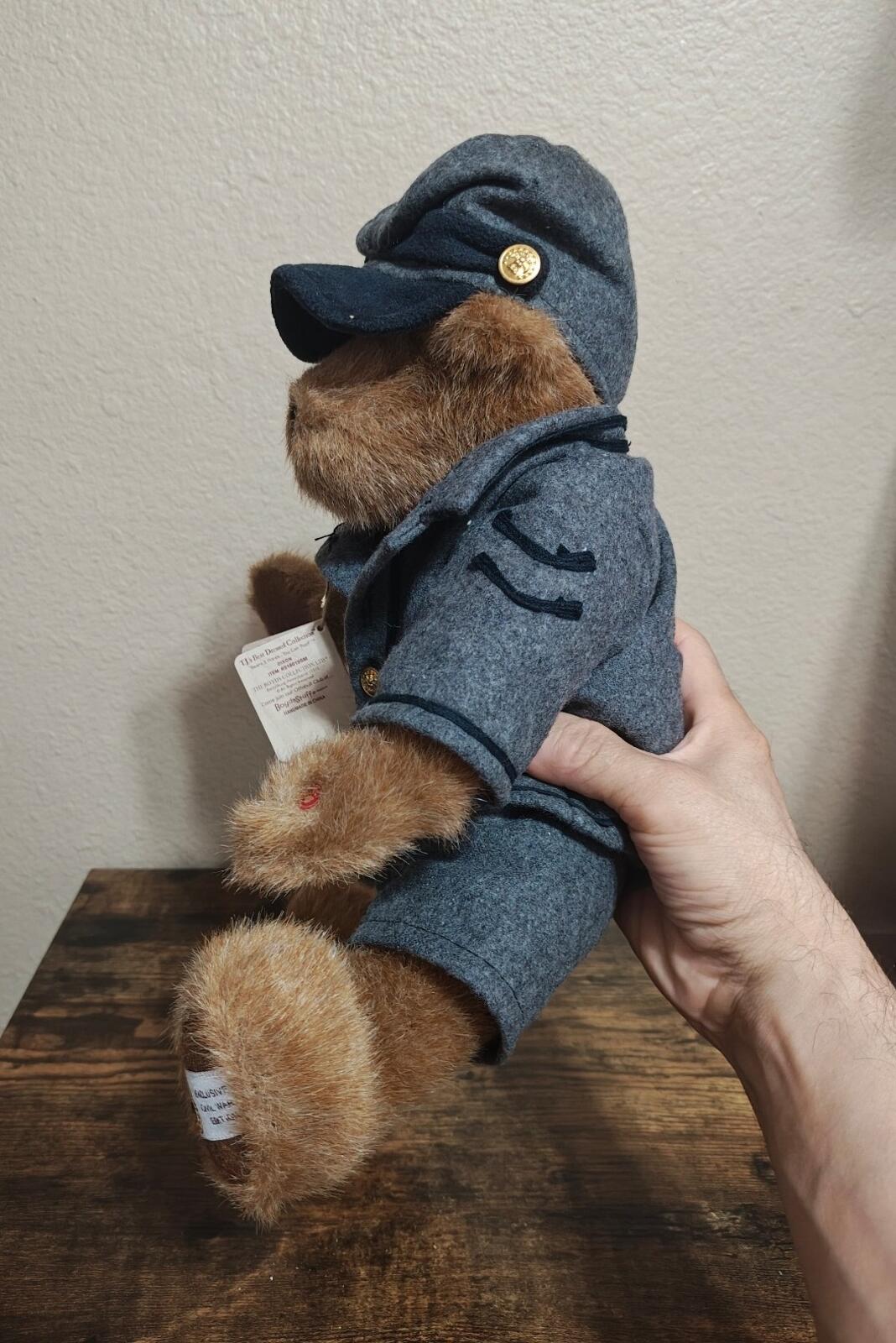 Early 2000s Rare Retired Boyds Bears Civil War Collection "Dixon" Bear Plush