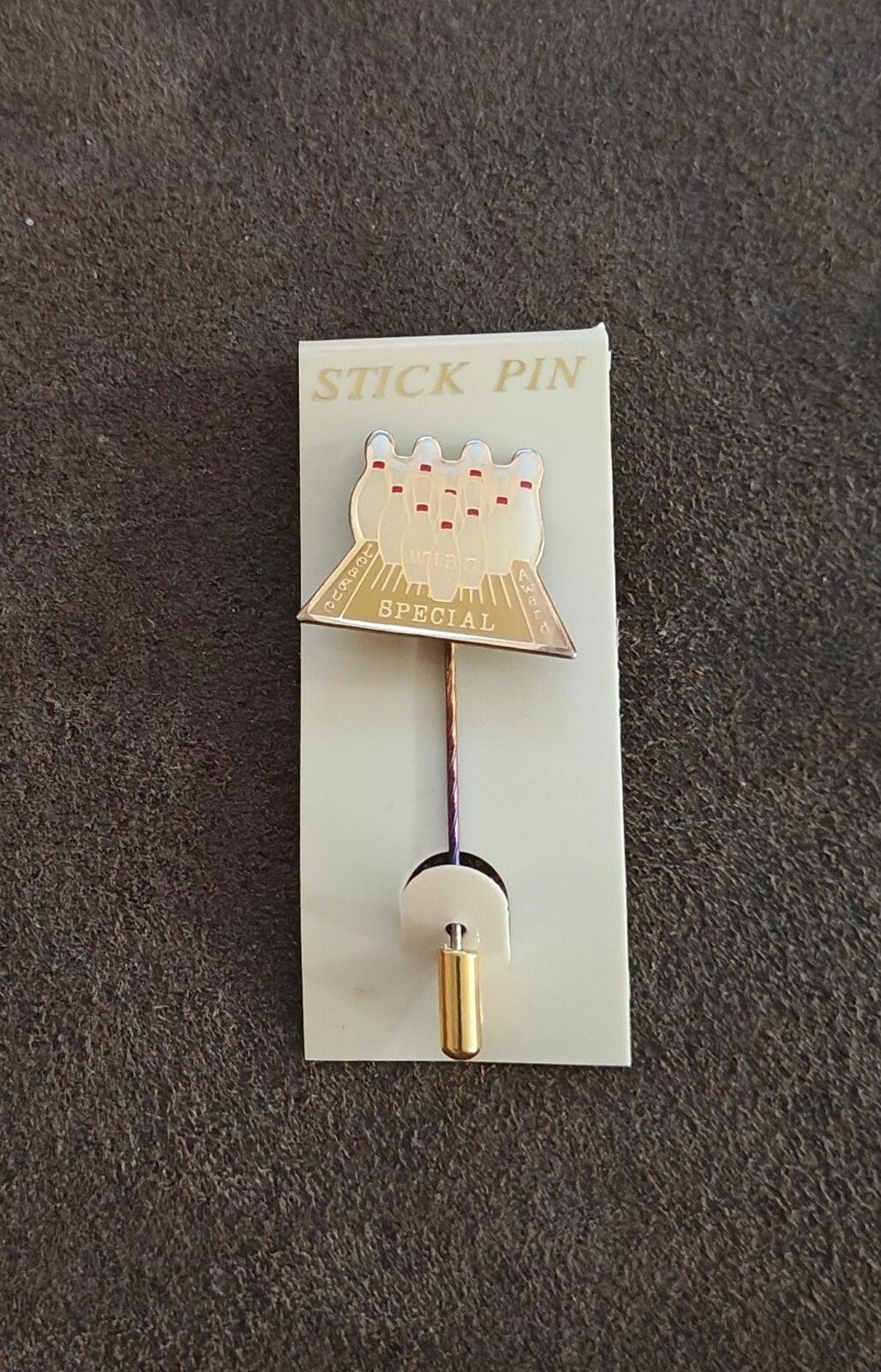 1970s/80s WIBC Special League Award Gold Tone Stick Pin