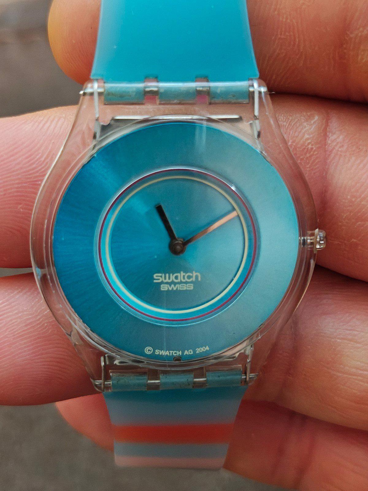 2004 Swatch Skin Pasteloop Turquoise Dial Unisex Watch SFK23