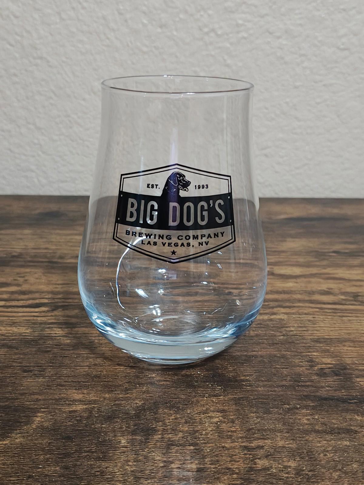 Big Dog's Brewing Company Las Vegas Stemless Wine/Beer Glass