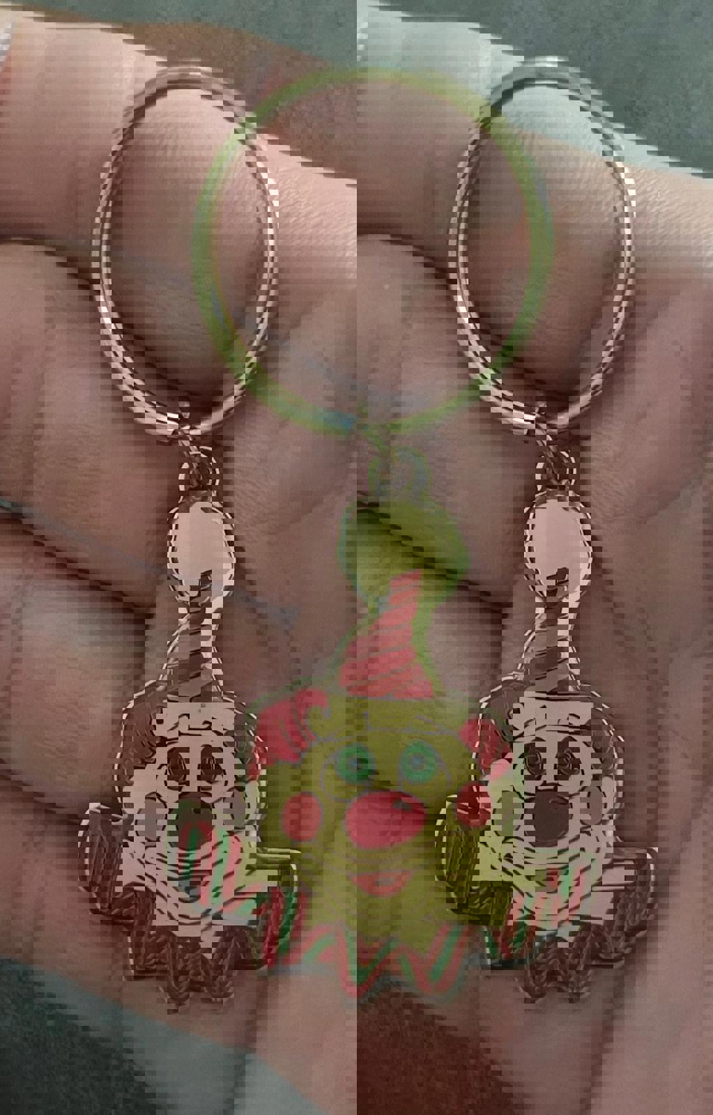 1980s Vintage Circus Circus Hotel Casino Las Vegas Gold Tone Clown Keychain