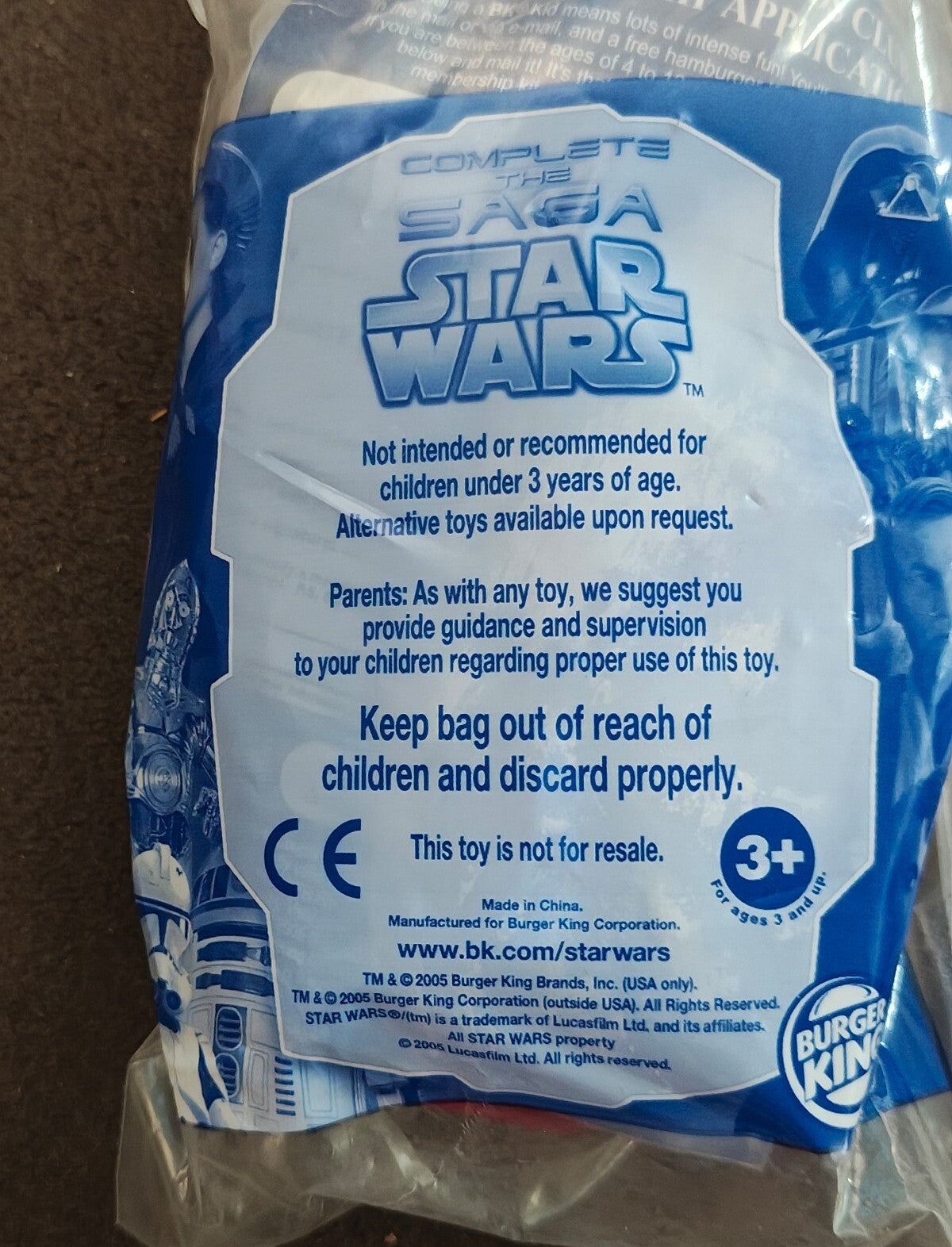 2005 Burger KingStar Wars: The Complete Saga Kids Meal ARC Clone Fighter Toy New