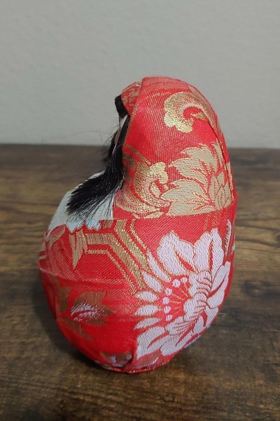 1980's Vintage Japanese Traditional Hime Daruma Doll